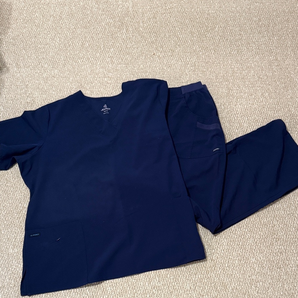 Jockey Deep Blue V-Neck Scrub Set